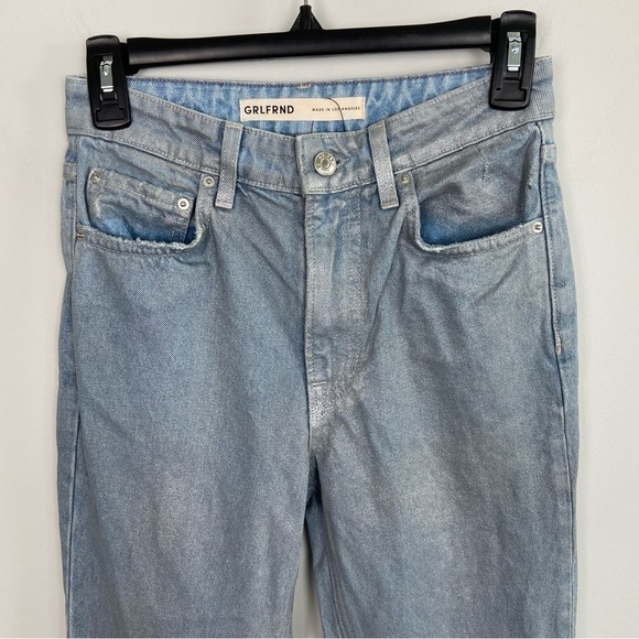 GRLFRND Harlow Coated High Rise Boot in Silverado Size 23 - Picture 3 of 14